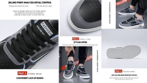 Cool Fashion Premium Sneakers (S-268) - Image 2